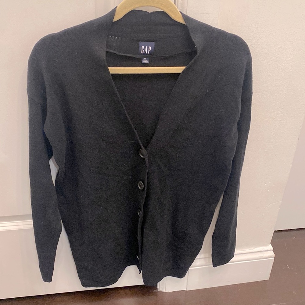 GAP Black Cardigan XS Petite